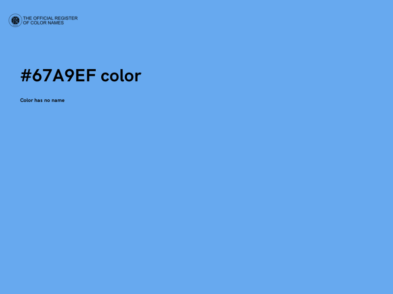 #67A9EF color image