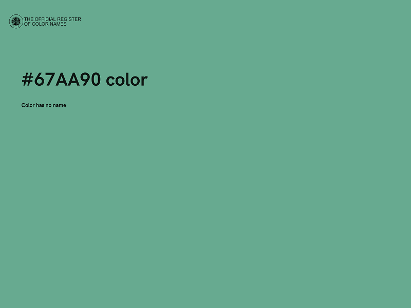 #67AA90 color image