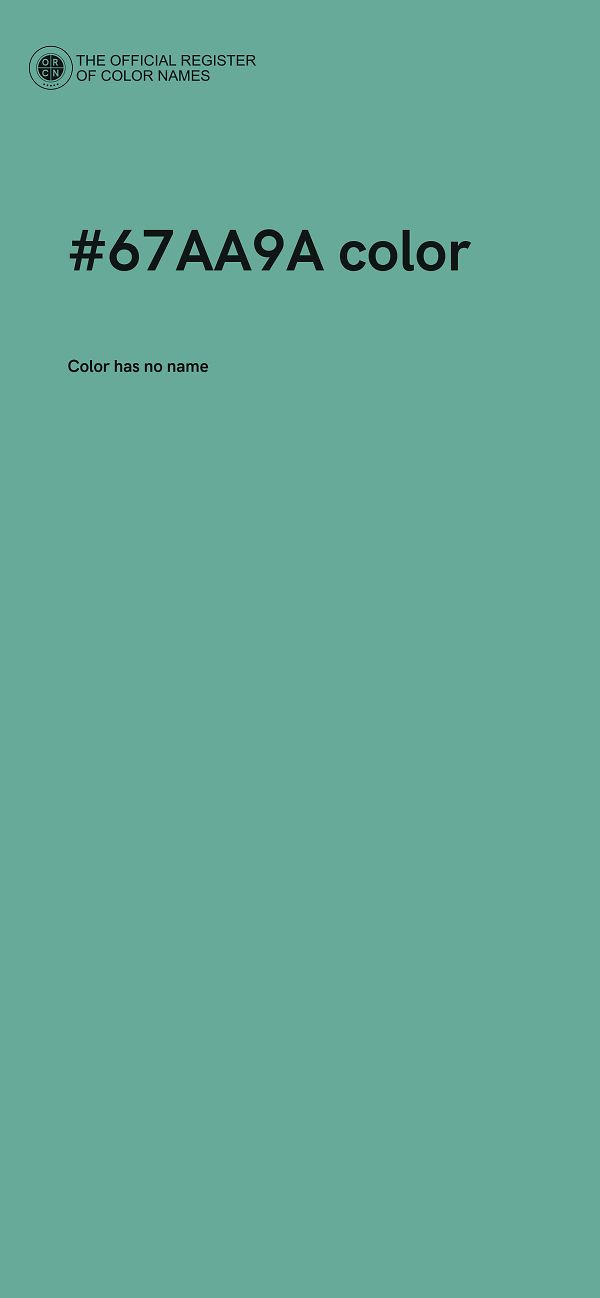 #67AA9A color image