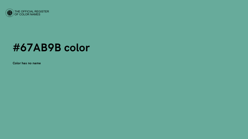 #67AB9B color image