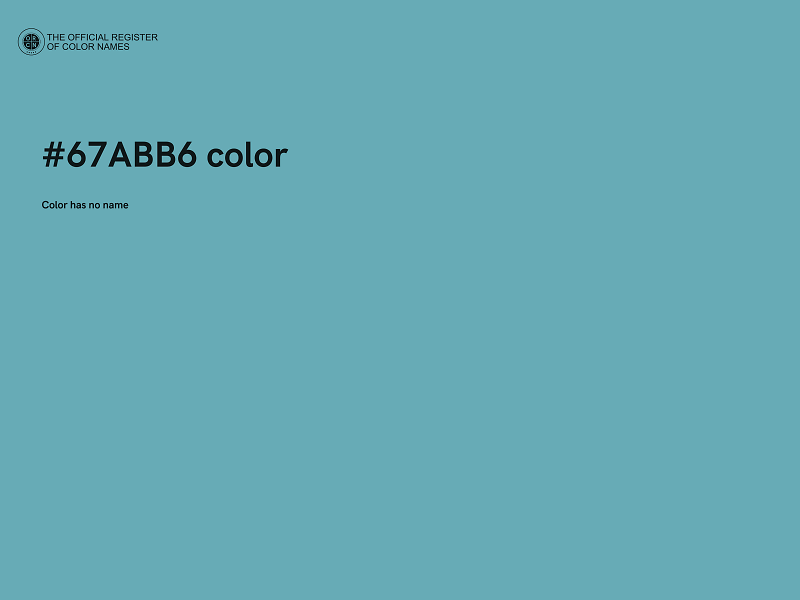 #67ABB6 color image