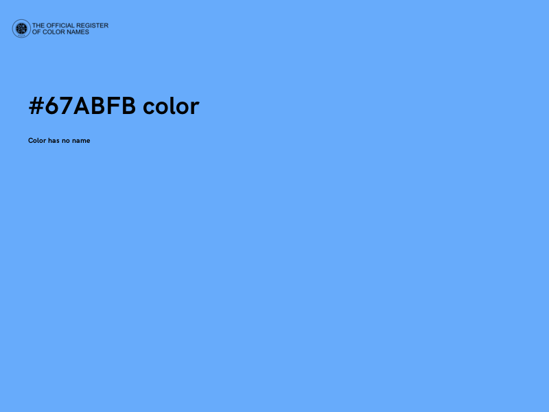 #67ABFB color image