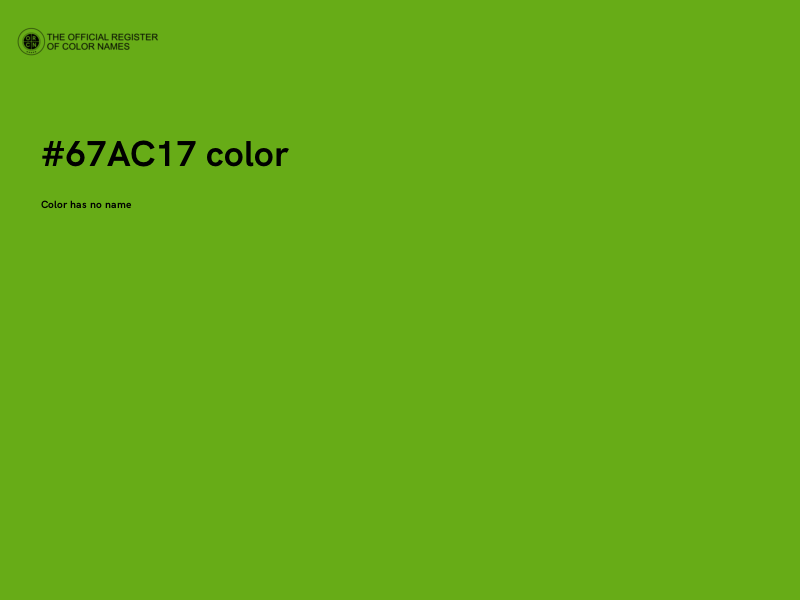 #67AC17 color image