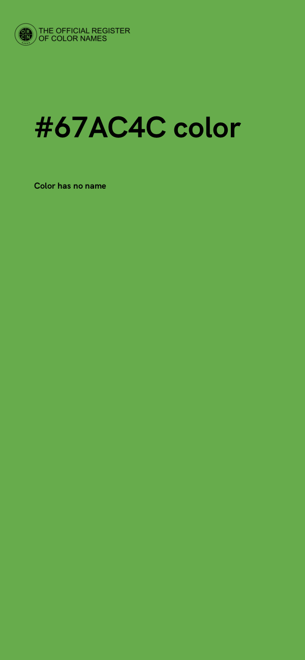 #67AC4C color image