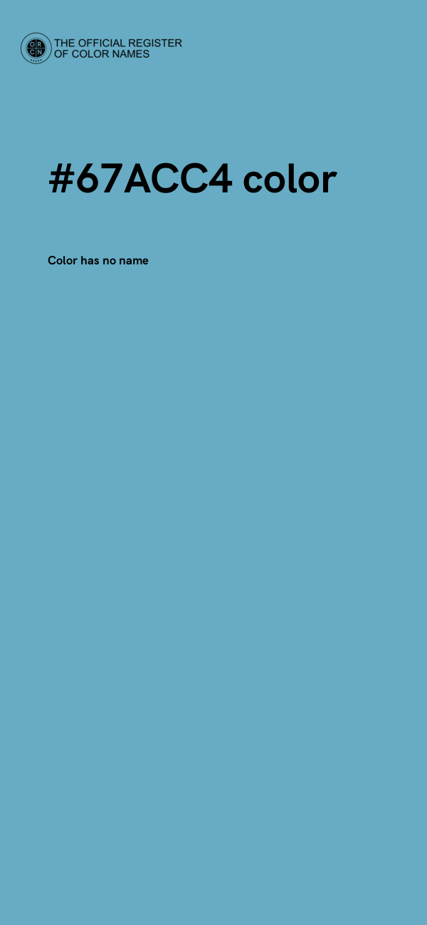 #67ACC4 color image