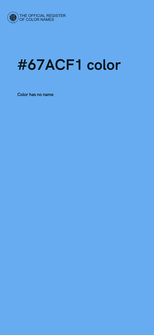 #67ACF1 color image