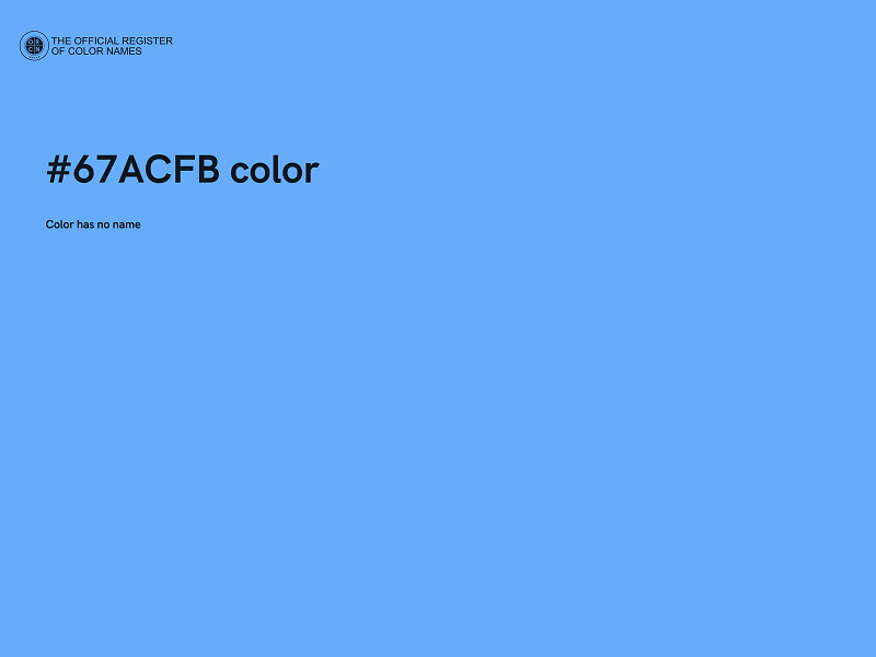 #67ACFB color image