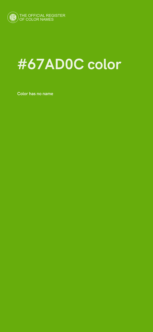 #67AD0C color image
