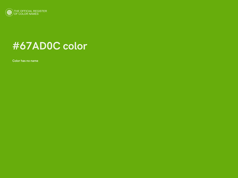 #67AD0C color image