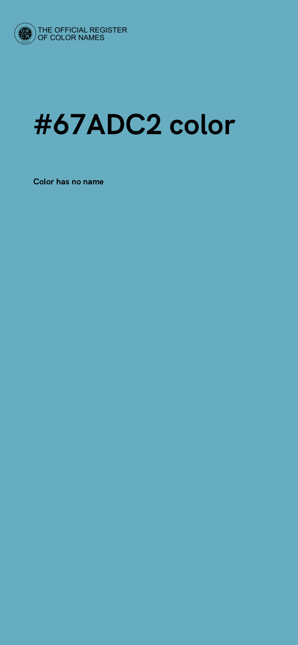 #67ADC2 color image