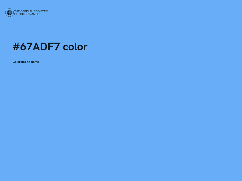 #67ADF7 color image