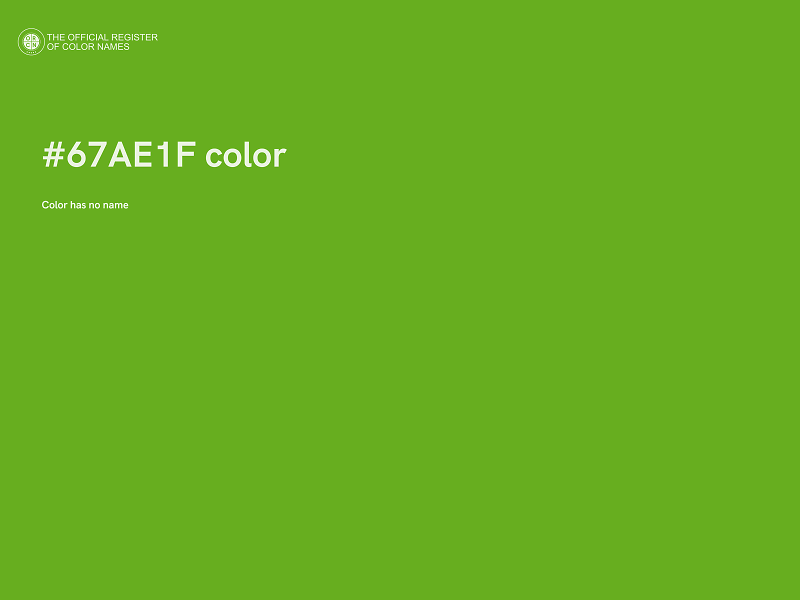 #67AE1F color image