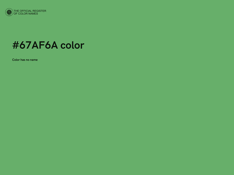 #67AF6A color image