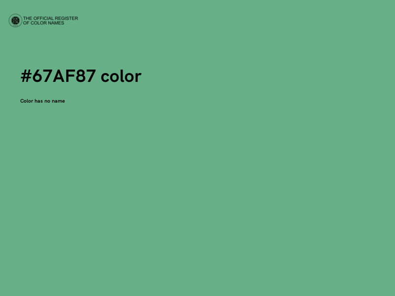 #67AF87 color image