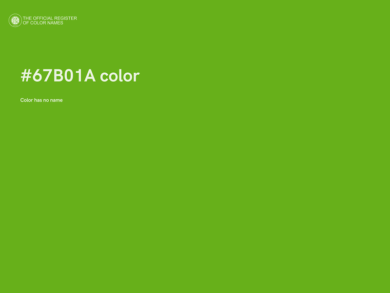 #67B01A color image