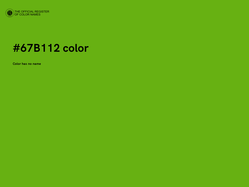 #67B112 color image