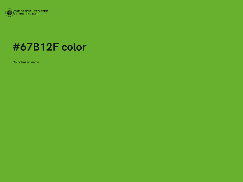 #67B12F color image