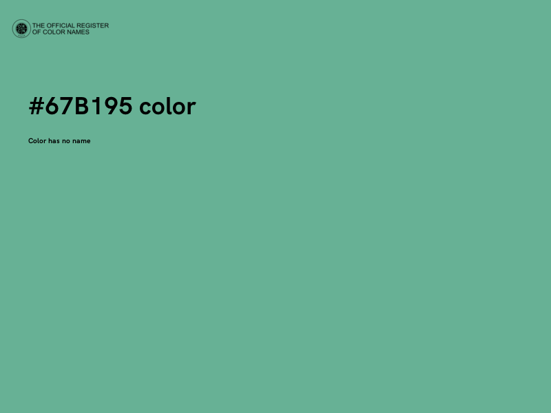 #67B195 color image