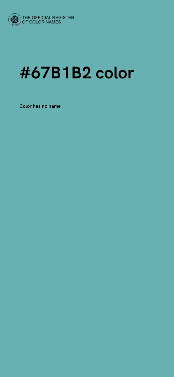 #67B1B2 color image