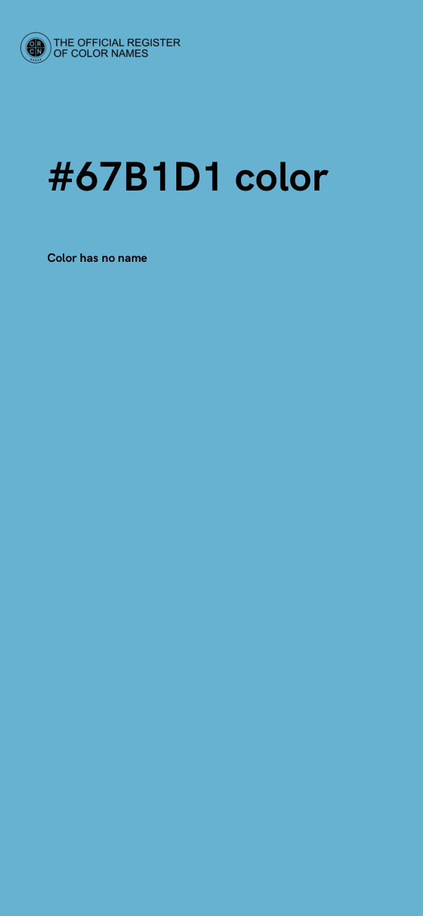 #67B1D1 color image