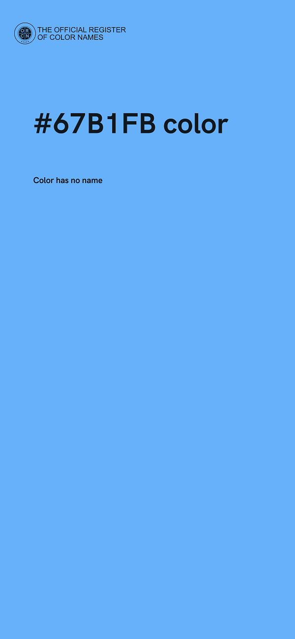 #67B1FB color image