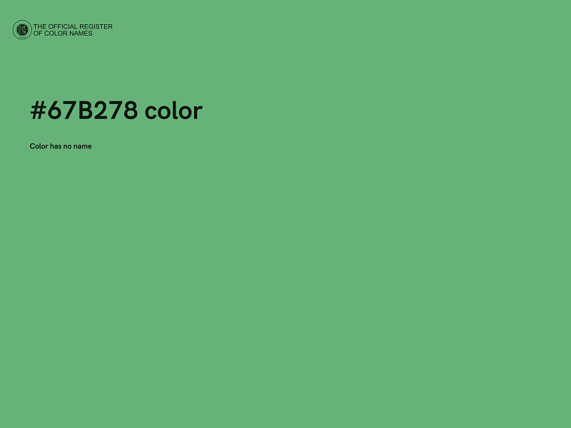 #67B278 color image