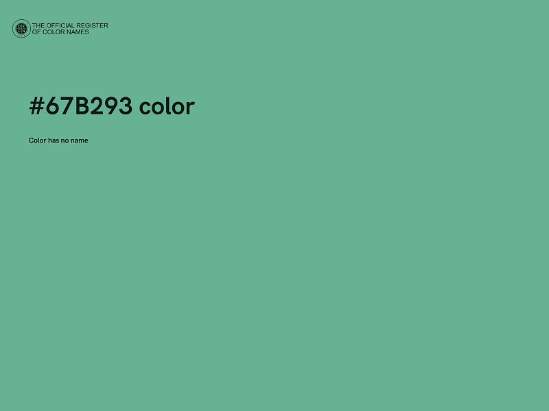 #67B293 color image