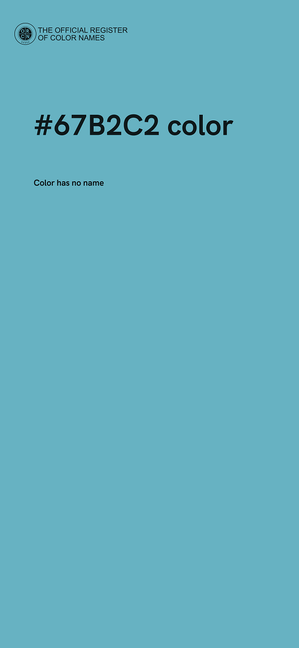 #67B2C2 color image