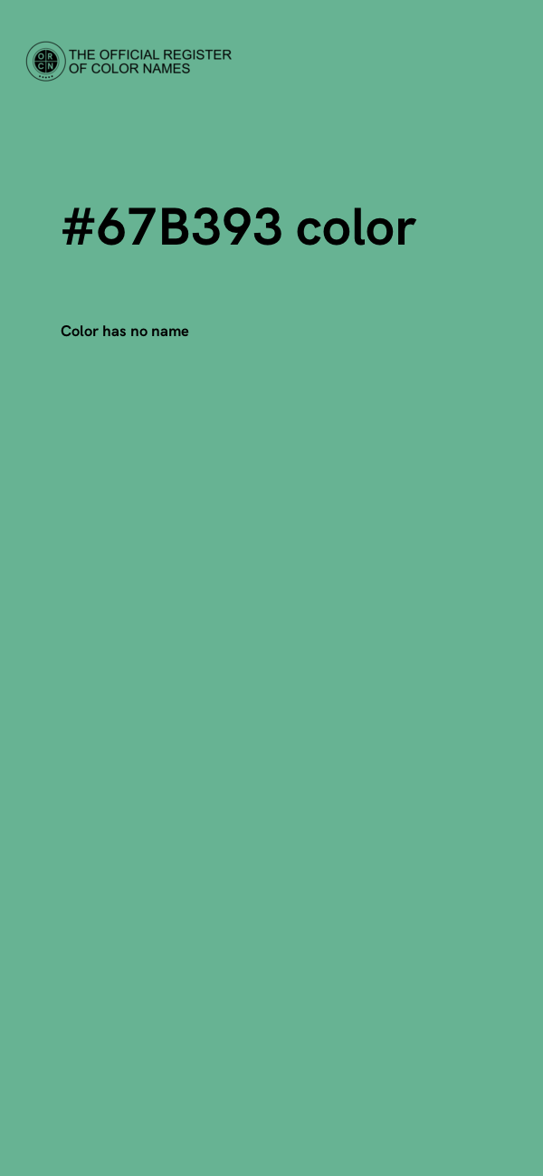 #67B393 color image
