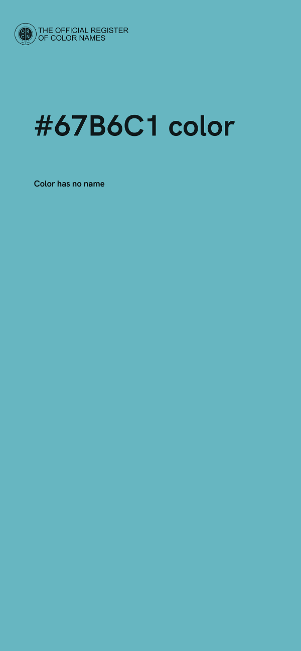 #67B6C1 color image