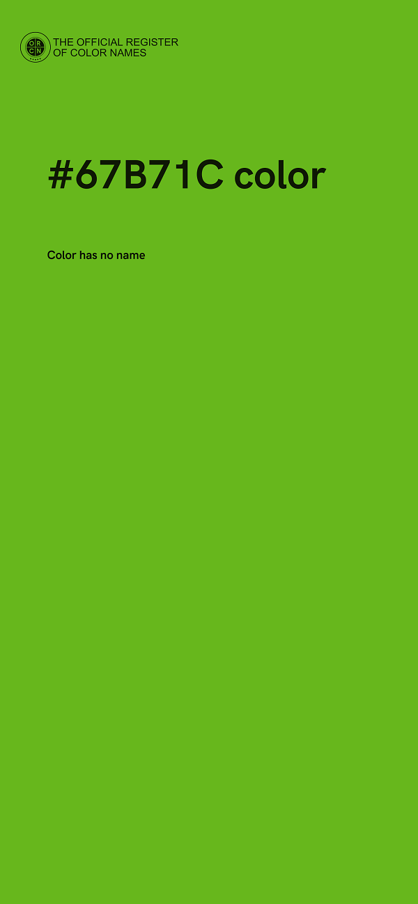 #67B71C color image