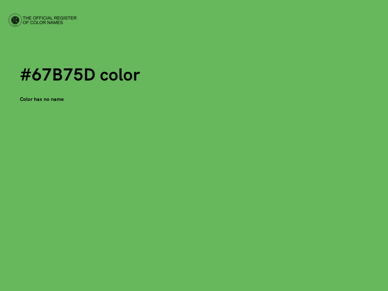 #67B75D color image