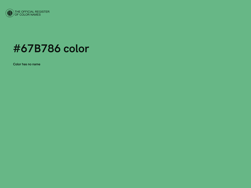 #67B786 color image