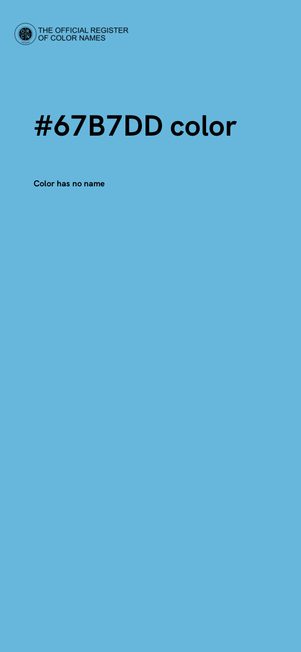 #67B7DD color image