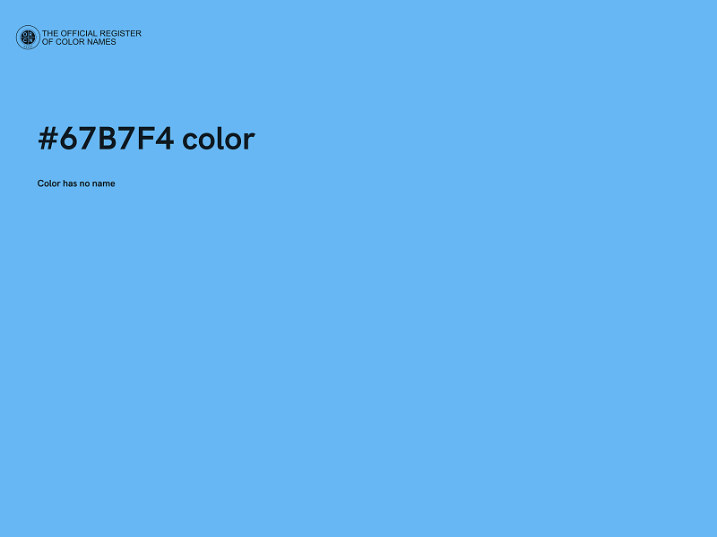 #67B7F4 color image