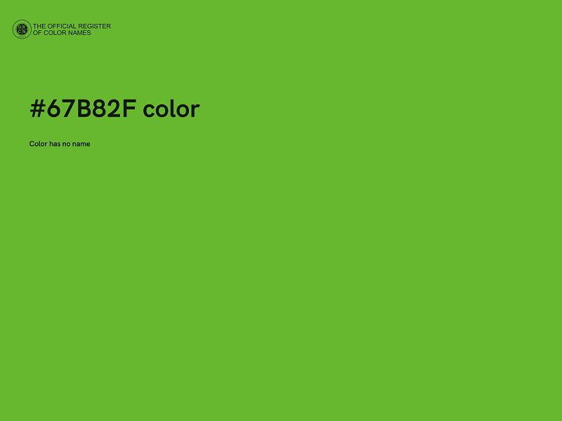 #67B82F color image