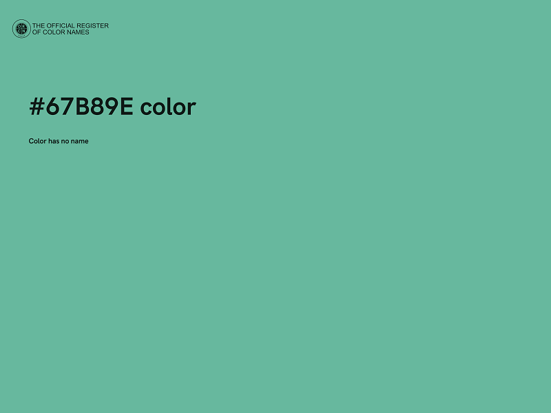 #67B89E color image
