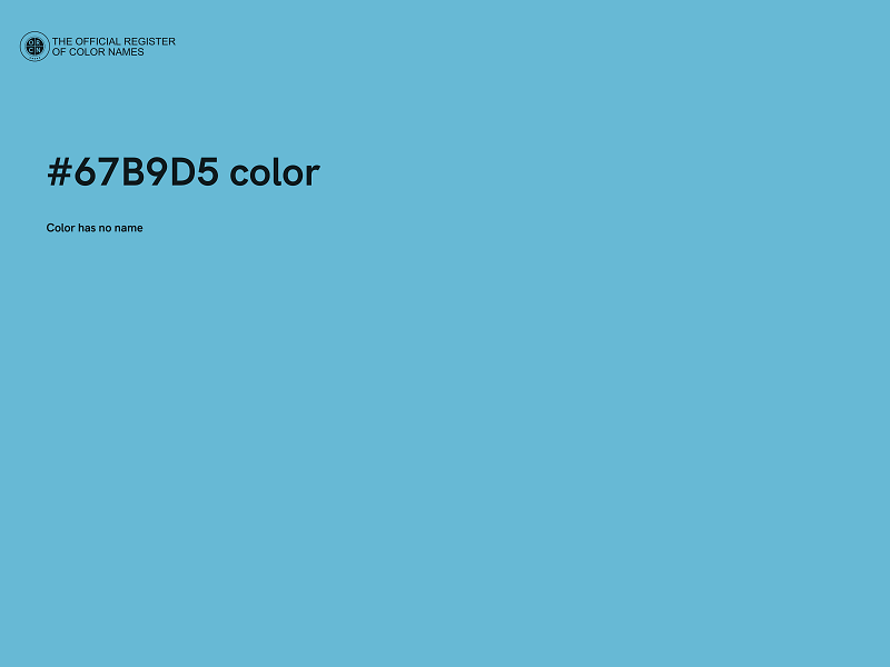 #67B9D5 color image