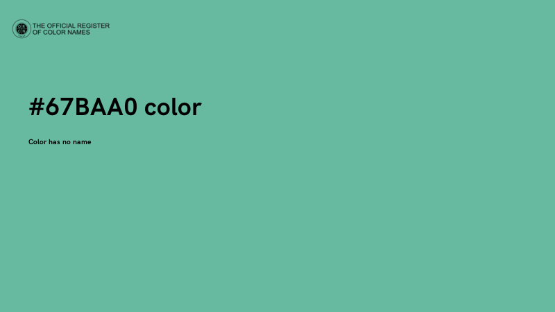 #67BAA0 color image