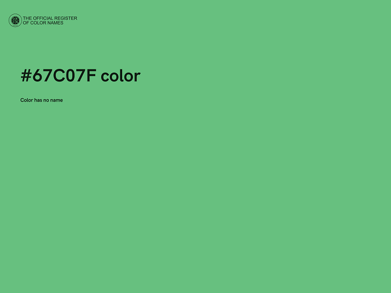 #67C07F color image