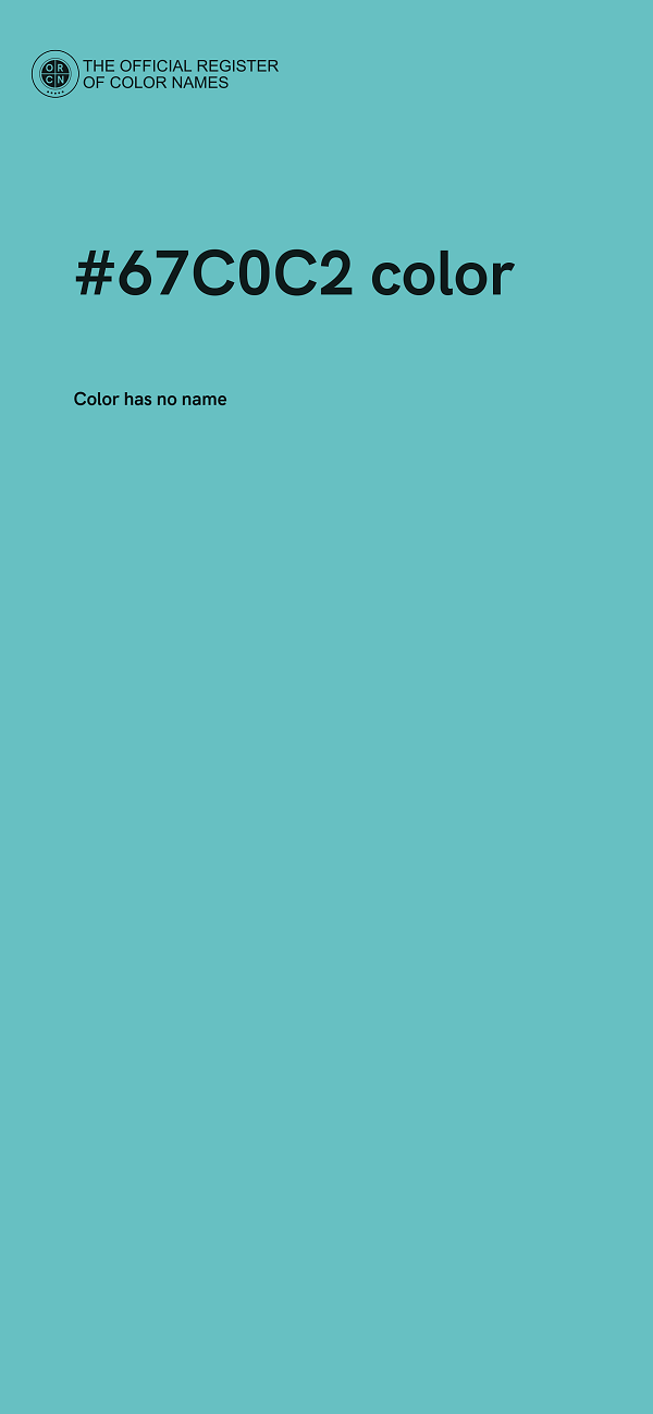 #67C0C2 color image