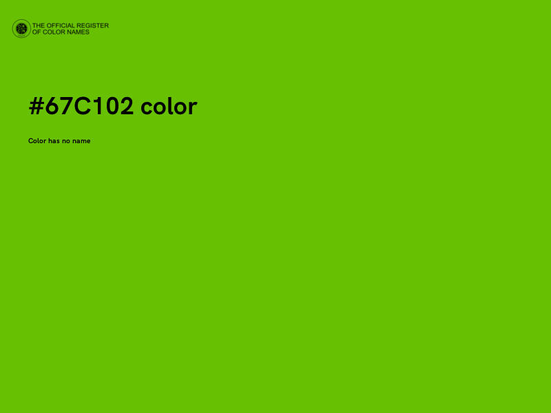 #67C102 color image