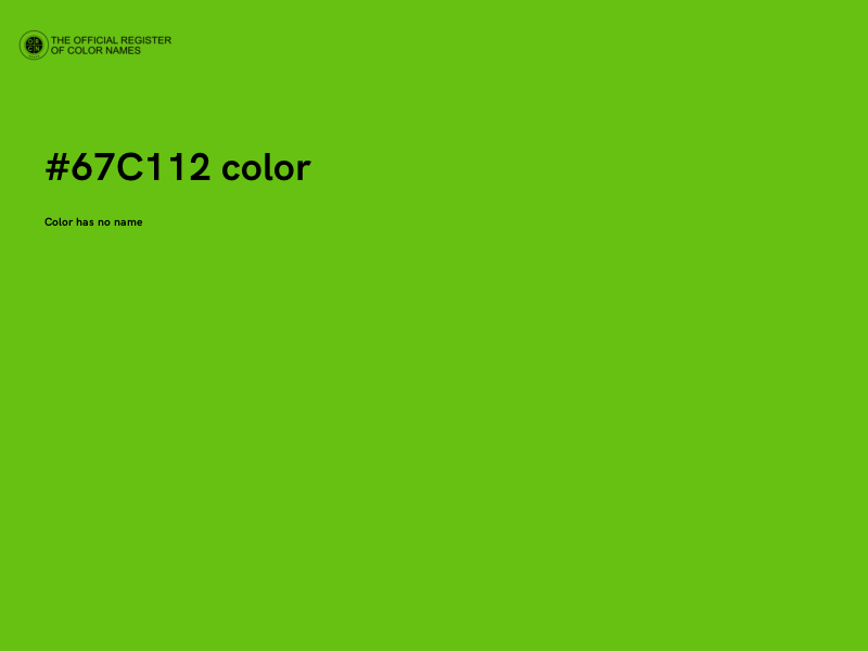 #67C112 color image