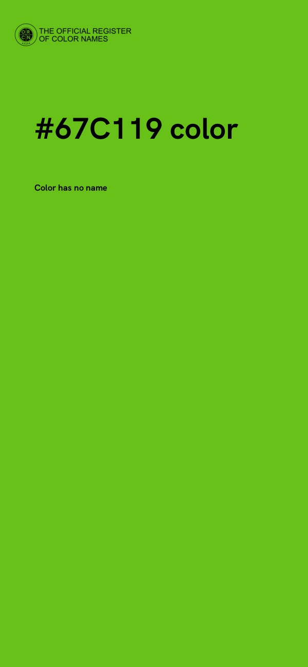 #67C119 color image
