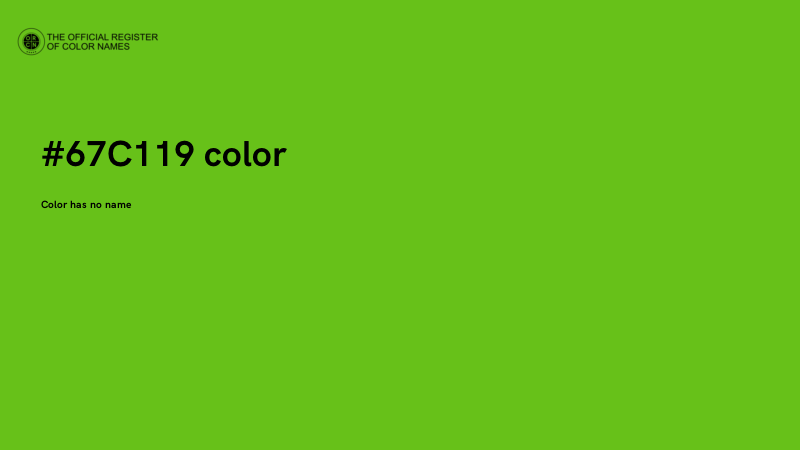 #67C119 color image