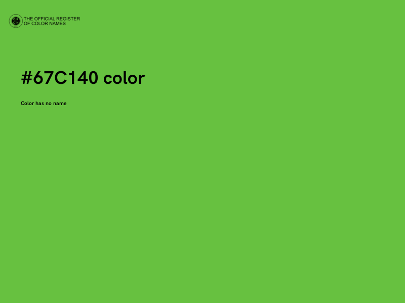 #67C140 color image