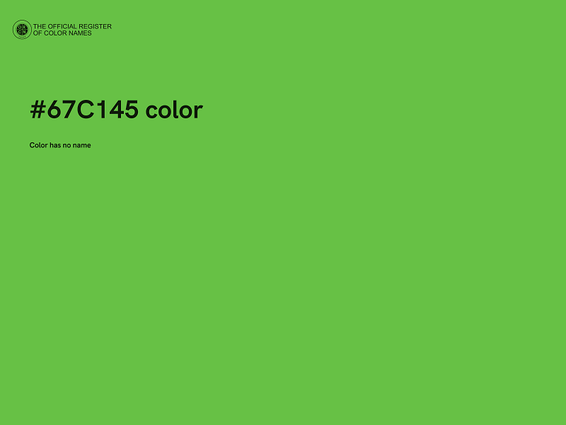 #67C145 color image