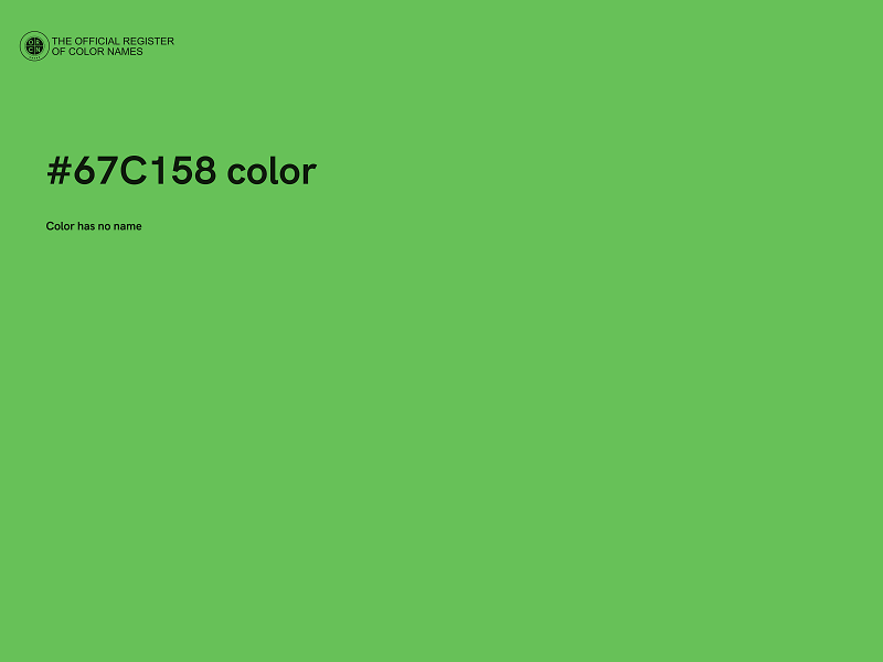 #67C158 color image