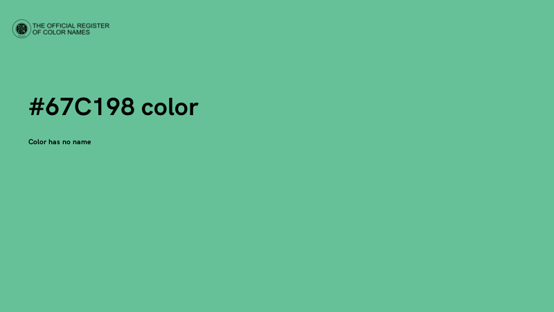 #67C198 color image
