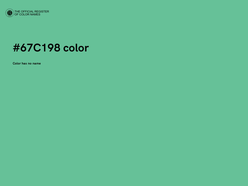 #67C198 color image